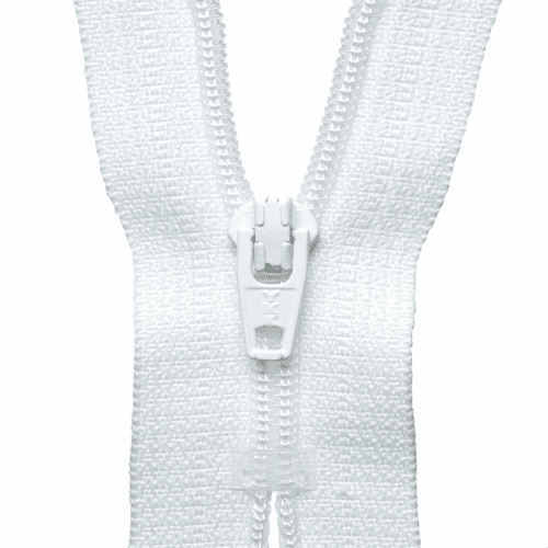YKK Nylon Dress and Skirt Zips - 18cm/7in - White 1