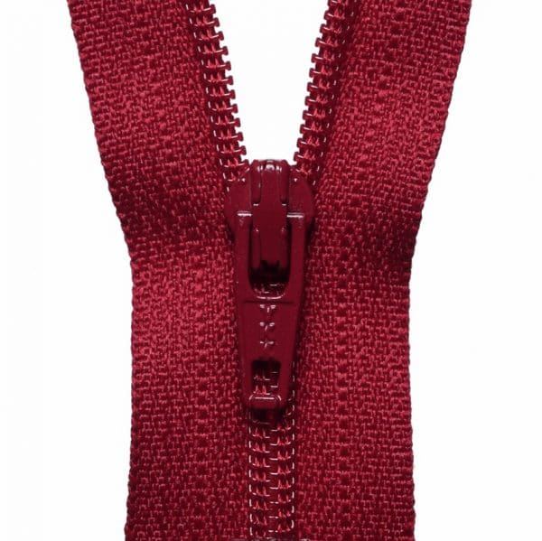 YKK Nylon Dress and Skirt Zips - 25cm/10in - Red 1
