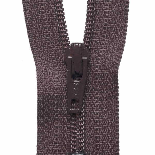 YKK Nylon Dress and Skirt Zips - 15cm/6in - Brown 1