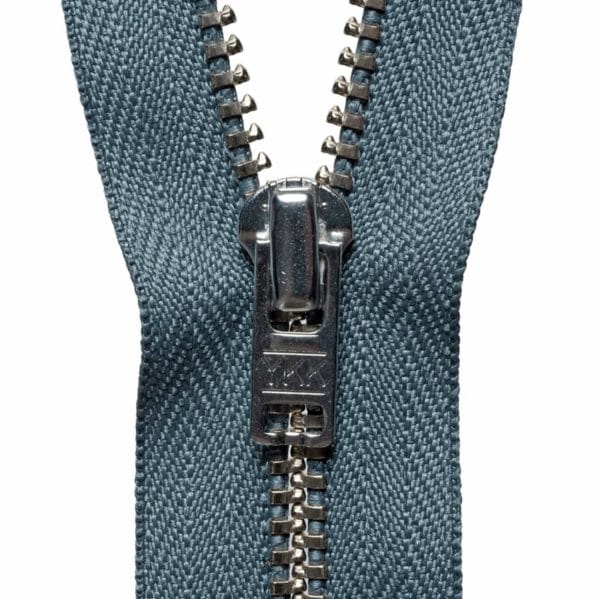 YKK Metal Trouser Zips - 18cm/7in - Dark Grey 1