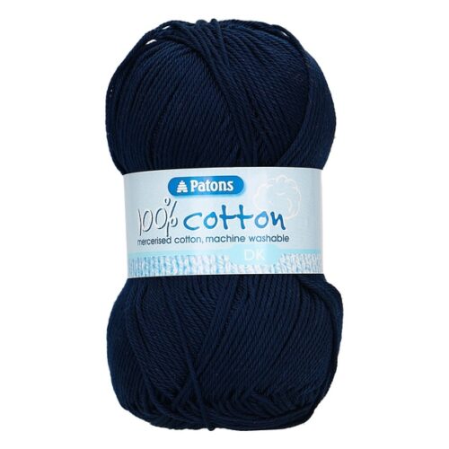 Patons 100% Cotton DK 100g - 02124 Navy 1