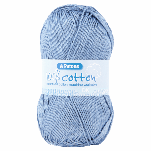 Patons 100% Cotton DK 100g - 02697 Denim 1