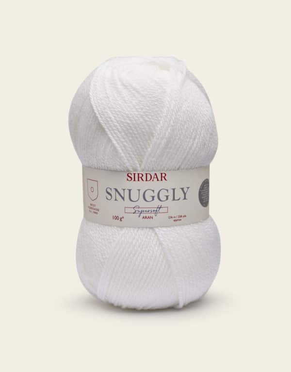 Sirdar - Snuggly Supersoft Aran 100g - 830 White 1