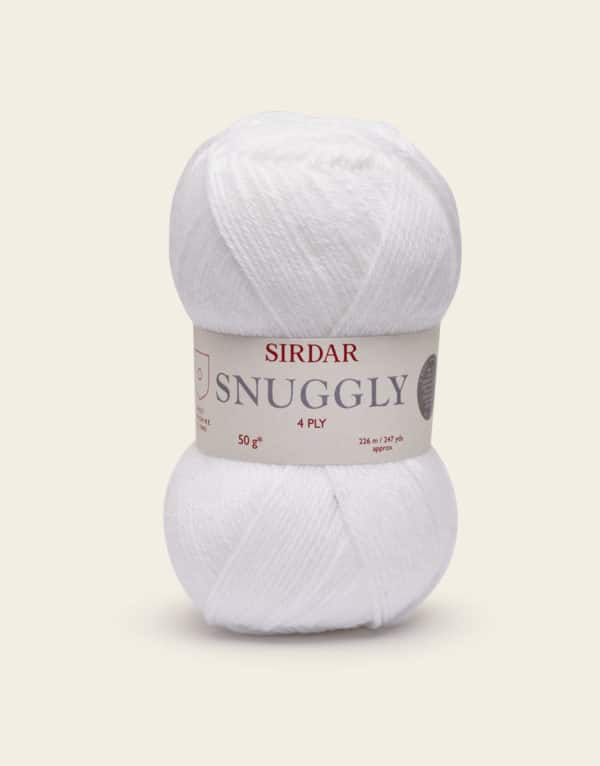 Sirdar - Snuggly 4ply 50g - 251 White 1