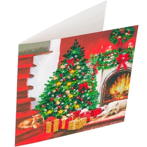DIY Crystal Art Kits - Card Kit 18x18cm - Christmas Tree 3