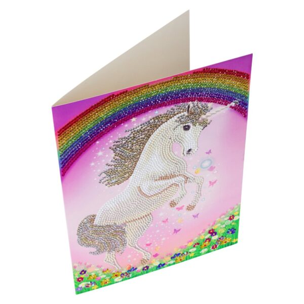 DIY Crystal Art Kits - Giant Card Kit - Unicorn Rainbow 2