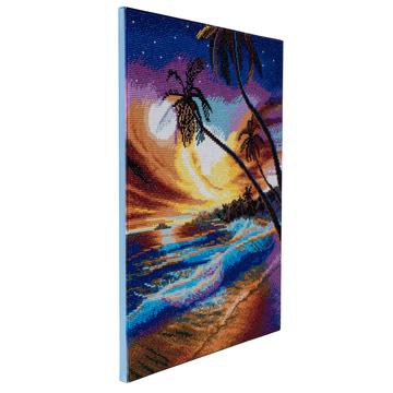 DIY Crystal Art Kits - Framed Canvas 40x50cm - Tropical Beach 2