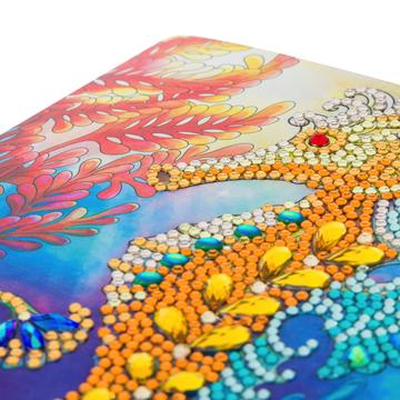 DIY Crystal Art Kits - Card Kit 18x18cm - Seahorse 3