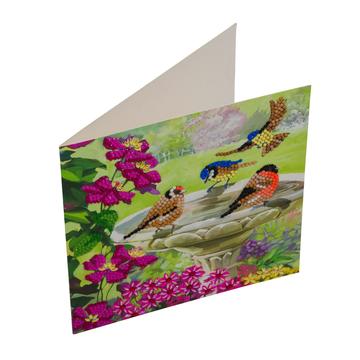 DIY Crystal Art Kits - Card Kit 18x18cm - Birds 2