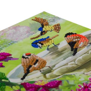 DIY Crystal Art Kits - Card Kit 18x18cm - Birds 3