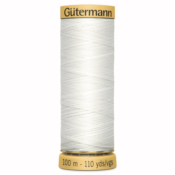 Gutermann Natural Cotton Thread 100m - 5709 (White) 1