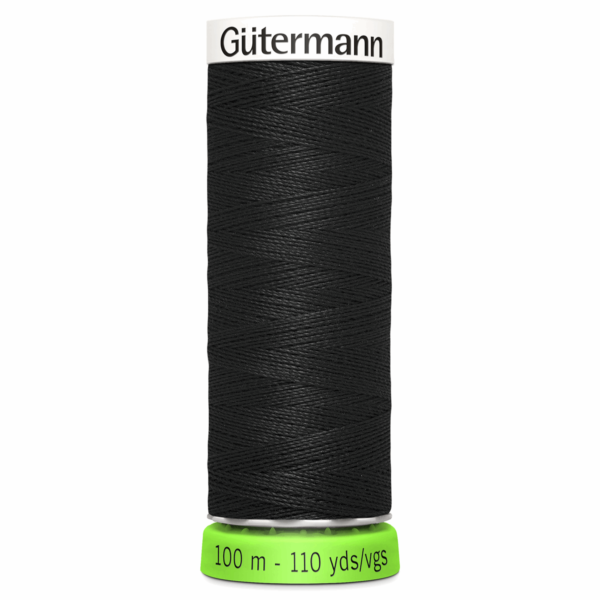 Gutermann Sew All rPET Thread 100m - 000 (BLK) 1
