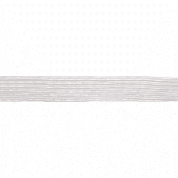 Braided Elastic - White - 6mm per Metre 1