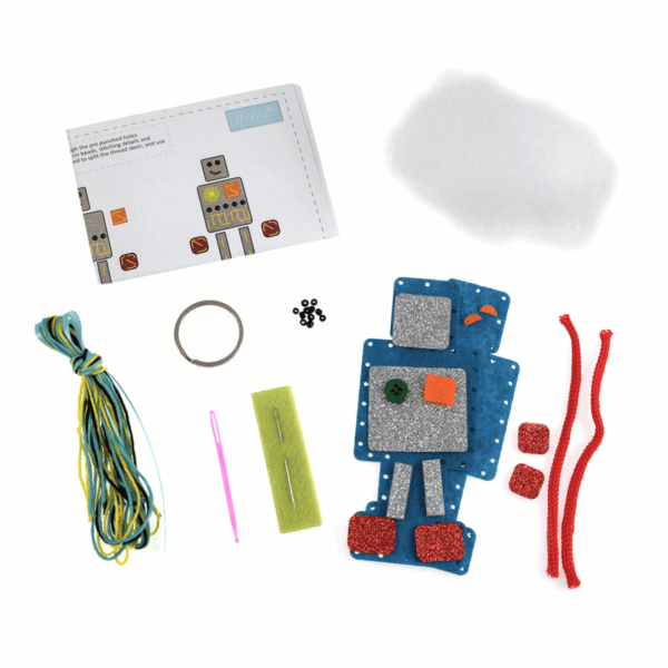 Trimits - Make Your Own Felt Decoration Kit - Robot 2