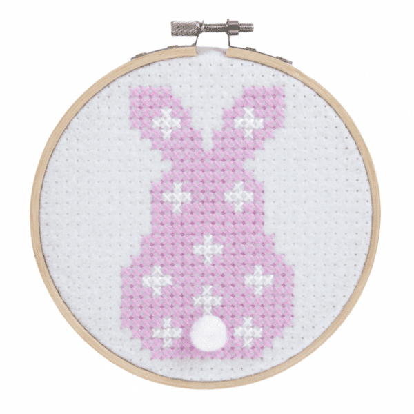 Trimits - Felt Cross Stitch Hoop Kit - Bunny 3
