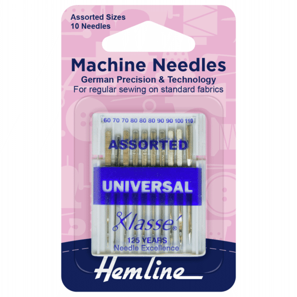 Hemline - Sewing Machine Needles - Universal - Assorted Sizes 1