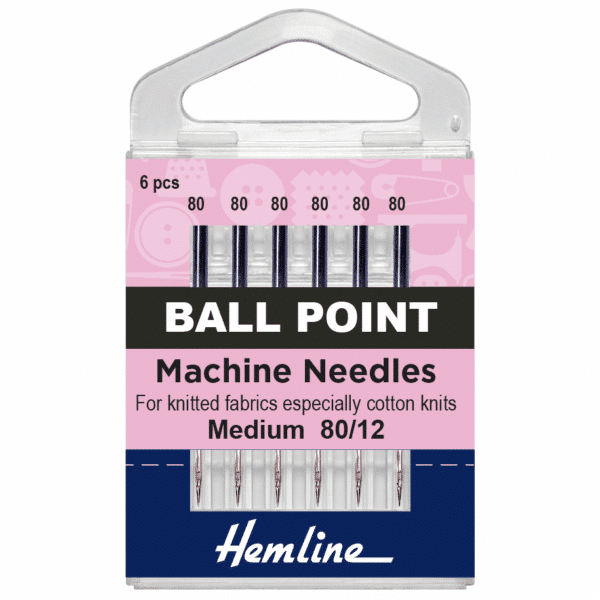 Hemline - Sewing Machine Needles - Ball Point - Size 80/12 1