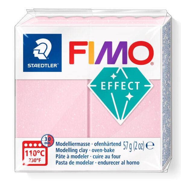 Fimo Effect Modelling Clay - Gemstone Rose Quartz 1