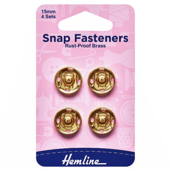 Hemline - Snap Fasteners - Sew-On - 15mm 1