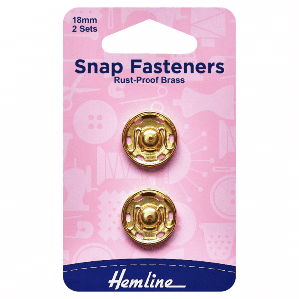 Hemline - Snap Fasteners - Sew-On - 18mm 1