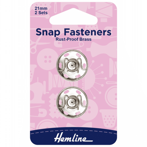 Hemline - Snap Fasteners - Sew-On - 21mm 1