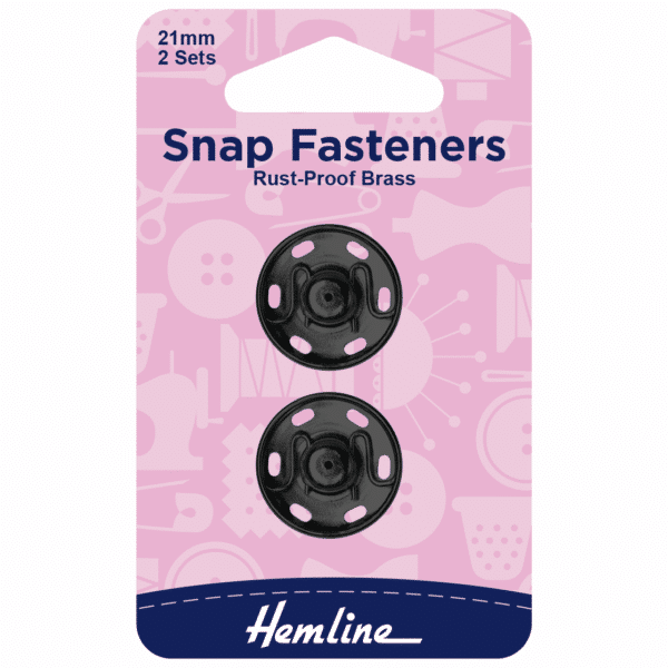 Hemline - Snap Fasteners - Sew-On - 21mm 1