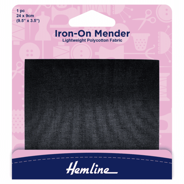 Hemline - Iron-On Mender - Black 1