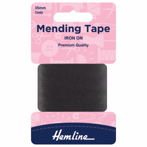 Hemline - Mending Tape - Iron-On - Black 1