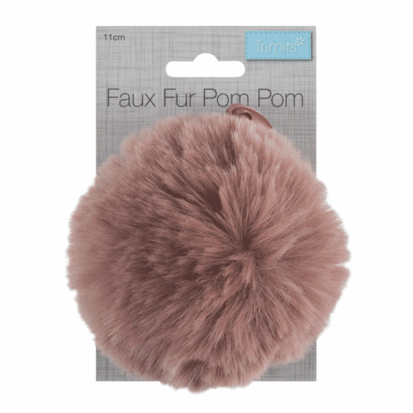 Trimits - Faux Fur Pom Pom - Pink 1