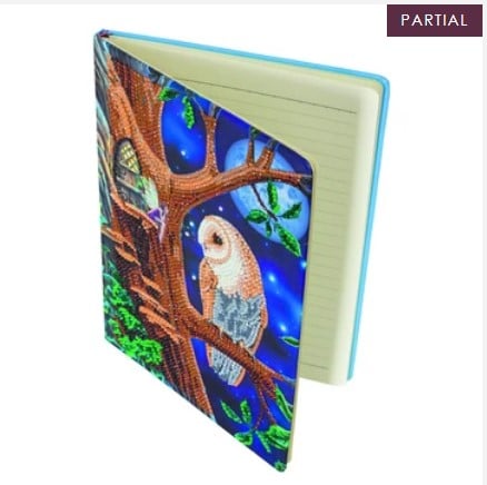 DIY Crystal Art Kits - Notebook Kit - Owl and Fairy Tree 4