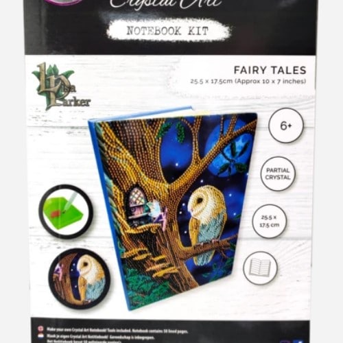 DIY Crystal Art Kits - Notebook Kit - Owl and Fairy Tree 3