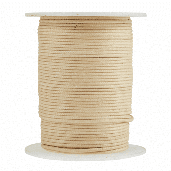 Craft Factory - Waxed Cotton Cord - Natural - 2mm x 2m 1