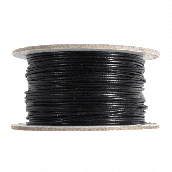 Trimits - Waxed Cotton Cord - Black - 1mm x 1m 1