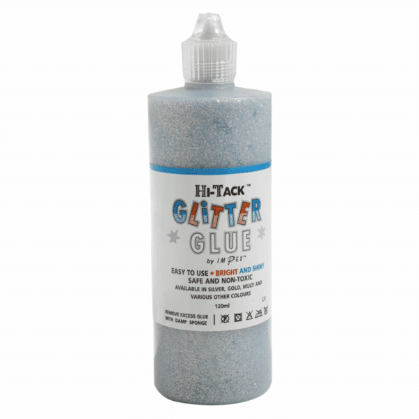 Trimits - Hi-Tack Glitter Glue - Silver - 120ml 1
