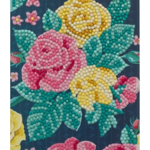 DIY Crystal Art Kits - Card Kit 11x22cm - Pretty Flowers 3