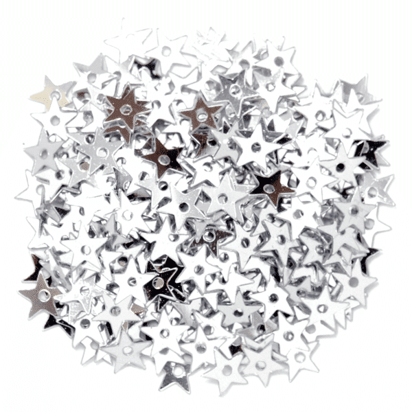 Craft Factory - Sequins - Silver Stars - 5mm 1