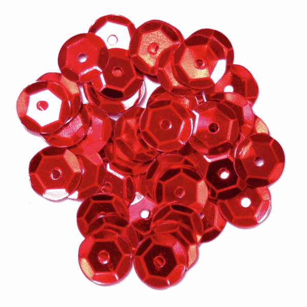 Craft Factory - Sequins - Red - 8mm 1