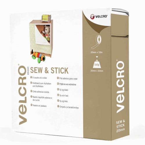Velcro - Sew & Stick Black Hook & Loop Tape 50cm 1