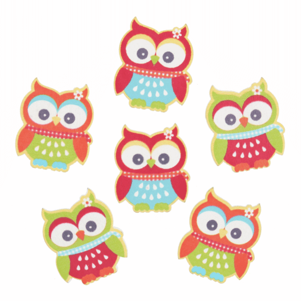 Trimits - Craft Embellishments - Bright Owls 1