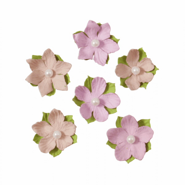 Trimits - Craft Embellishments - Paper Flowers - 3cm 1