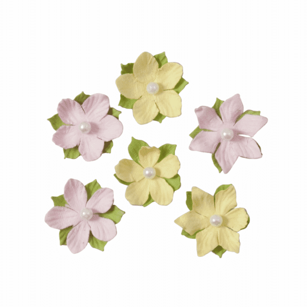 Trimits - Craft Embellishments - Paper Flowers - 3cm 1