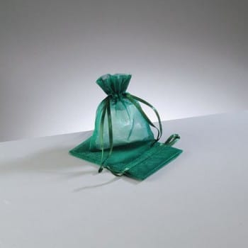 Efco - Organza Bags - Dark Green - 7.5cm x 10cm 1