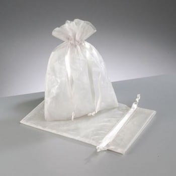 Efco - Organza Bags - White - 12.5cm x 17cm 1
