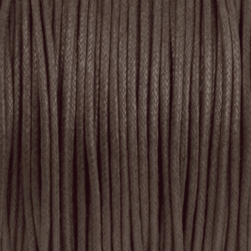 Craft Factory - Waxed Cotton Cord - Brown - 1mm x 1m 2