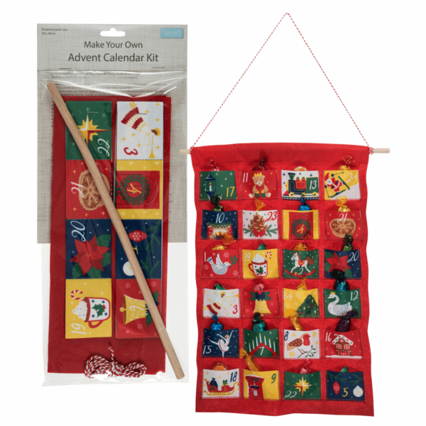 Trimits - Make Your Own Advent Calendar Kit Red 2
