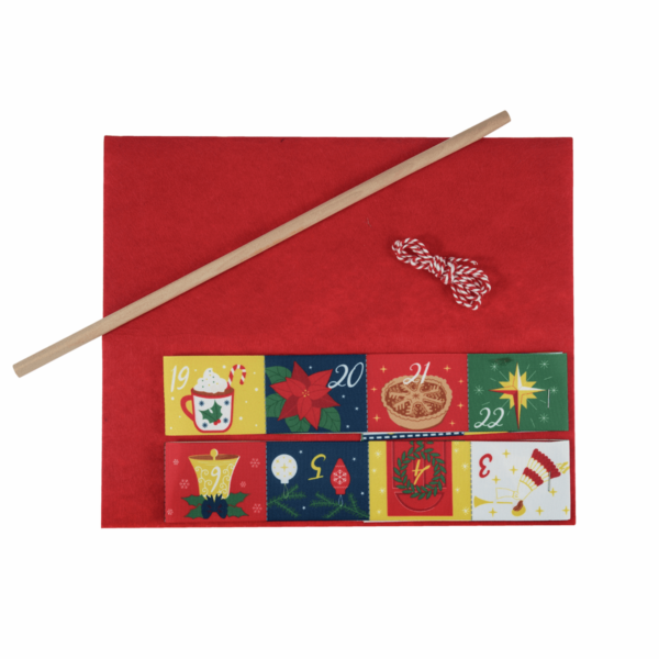 Trimits - Make Your Own Advent Calendar Kit Red 3