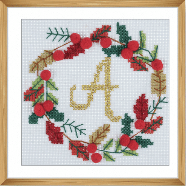 Trimits - Stitch Your Own Cross Stitch Kit - Wreath 4