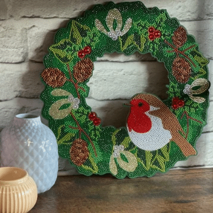 DIY Crystal Art Kits - Christmas Wreath 3