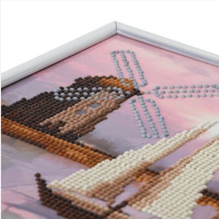 DIY Crystal Art Kits - Picture Frame Kit - Boat & Windmill 2