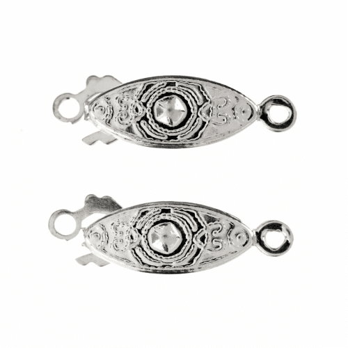 Trimits - Flat Clasp - Oval - Silver Plated 1
